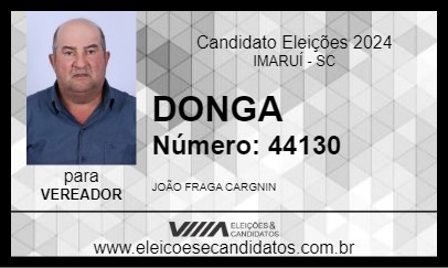 Candidato DONGA 2024 - IMARUÍ - Eleições