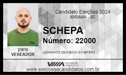 Candidato SCHEPA 2024 - IBIRAMA - Eleições