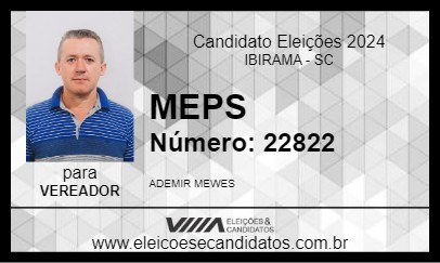 Candidato MEPS 2024 - IBIRAMA - Eleições