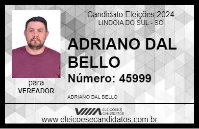 Candidato ADRIANO DAL BELLO 2024 - LINDÓIA DO SUL - Eleições