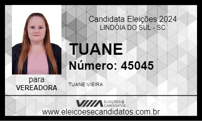 Candidato TUANE 2024 - LINDÓIA DO SUL - Eleições