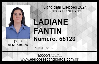 Candidato LADIANE FANTIN 2024 - LINDÓIA DO SUL - Eleições