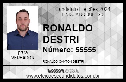 Candidato RONALDO DESTRI 2024 - LINDÓIA DO SUL - Eleições