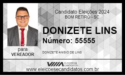 Candidato DONIZETE LINS 2024 - BOM RETIRO - Eleições