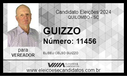 Candidato GUIZZO 2024 - QUILOMBO - Eleições