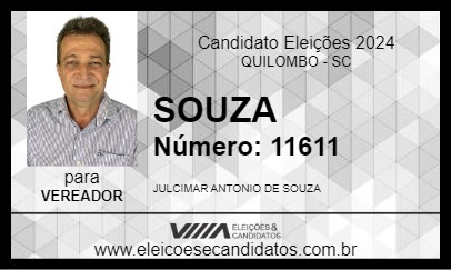 Candidato SOUZA 2024 - QUILOMBO - Eleições