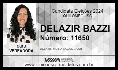 Candidato DELAZIR BAZZI 2024 - QUILOMBO - Eleições