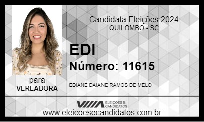 Candidato EDI 2024 - QUILOMBO - Eleições