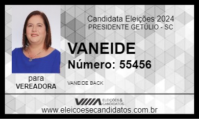 Candidato VANEIDE 2024 - PRESIDENTE GETÚLIO - Eleições