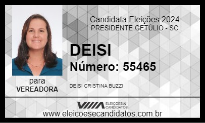 Candidato DEISI 2024 - PRESIDENTE GETÚLIO - Eleições