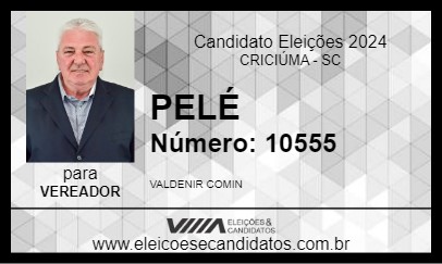 Candidato PELÉ 2024 - CRICIÚMA - Eleições