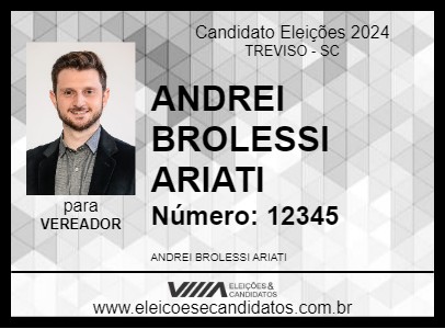 Candidato ANDREI BROLESSI ARIATI 2024 - TREVISO - Eleições