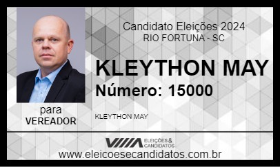 Candidato KLEYTHON MAY 2024 - RIO FORTUNA - Eleições