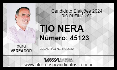 Candidato TIO NERA 2024 - RIO RUFINO - Eleições