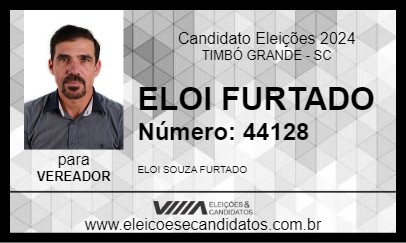 Candidato ELOI FURTADO 2024 - TIMBÓ GRANDE - Eleições