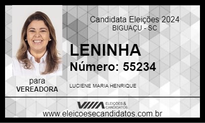 Candidato LENINHA 2024 - BIGUAÇU - Eleições