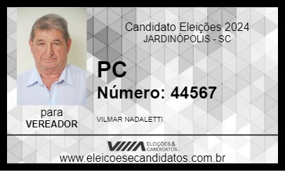 Candidato PC 2024 - JARDINÓPOLIS - Eleições