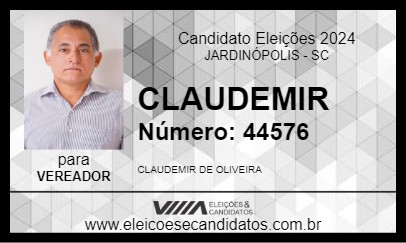 Candidato CLAUDEMIR 2024 - JARDINÓPOLIS - Eleições