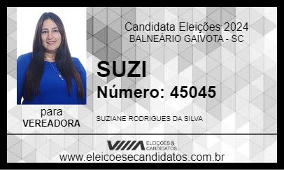 Candidato SUZI 2024 - BALNEÁRIO GAIVOTA - Eleições