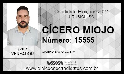 Candidato CÍCERO MIOJO 2024 - URUBICI - Eleições