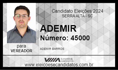 Candidato ADEMIR 2024 - SERRA ALTA - Eleições