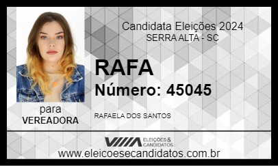 Candidato RAFA 2024 - SERRA ALTA - Eleições