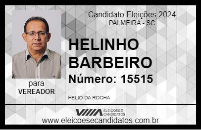 Candidato HELINHO BARBEIRO 2024 - PALMEIRA - Eleições