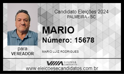 Candidato MARIO 2024 - PALMEIRA - Eleições