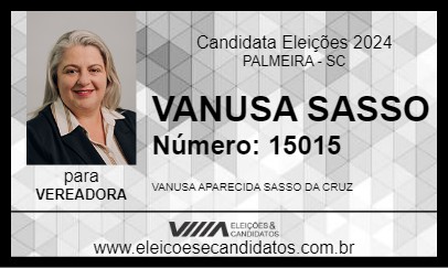 Candidato VANUSA SASSO 2024 - PALMEIRA - Eleições