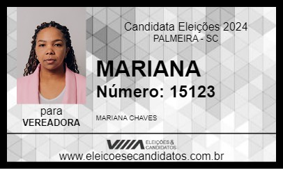 Candidato MARIANA 2024 - PALMEIRA - Eleições