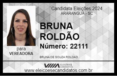 Candidato BRUNA ROLDÃO 2024 - ARARANGUÁ - Eleições