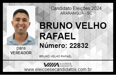 Candidato BRUNO VELHO RAFAEL 2024 - ARARANGUÁ - Eleições