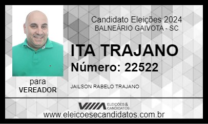 Candidato ITA TRAJANO 2024 - BALNEÁRIO GAIVOTA - Eleições