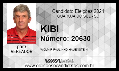 Candidato KIBI 2024 - GUARUJÁ DO SUL - Eleições