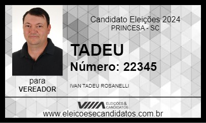 Candidato TADEU  2024 - PRINCESA - Eleições