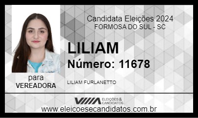 Candidato LILIAM 2024 - FORMOSA DO SUL - Eleições