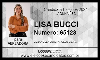 Candidato LISA BUCCI 2024 - LAGUNA - Eleições