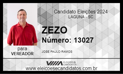 Candidato ZEZO 2024 - LAGUNA - Eleições