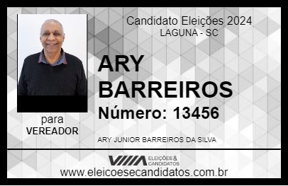 Candidato ARY BARREIROS  2024 - LAGUNA - Eleições