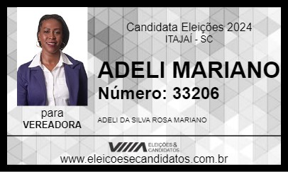 Candidato ADELI MARIANO 2024 - ITAJAÍ - Eleições