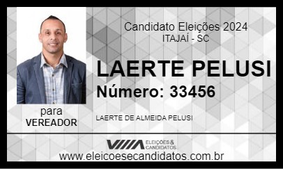 Candidato LAERTE PELUSI 2024 - ITAJAÍ - Eleições