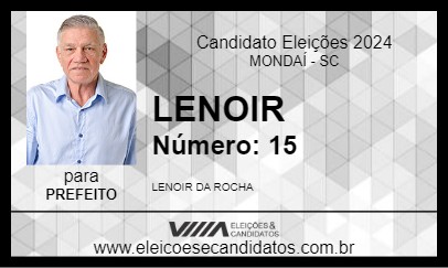 Candidato LENOIR 2024 - MONDAÍ - Eleições