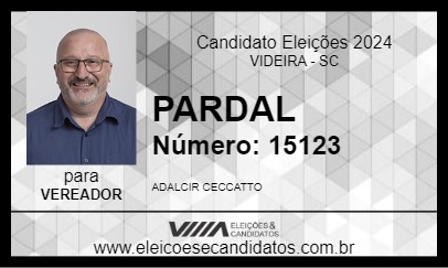 Candidato PARDAL 2024 - VIDEIRA - Eleições