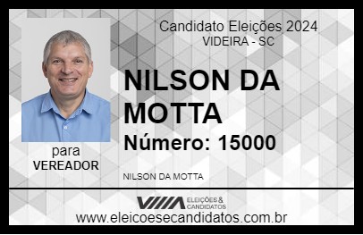 Candidato NILSON DA MOTTA 2024 - VIDEIRA - Eleições