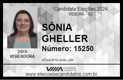 Candidato SÔNIA GHELLER 2024 - VIDEIRA - Eleições