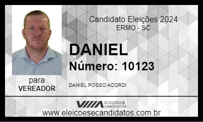 Candidato DANIEL ACORDI 2024 - ERMO - Eleições