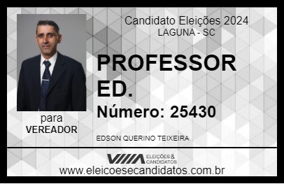 Candidato PROFESSOR ED. 2024 - LAGUNA - Eleições