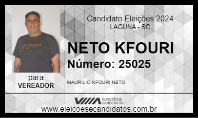 Candidato NETO KFOURI 2024 - LAGUNA - Eleições