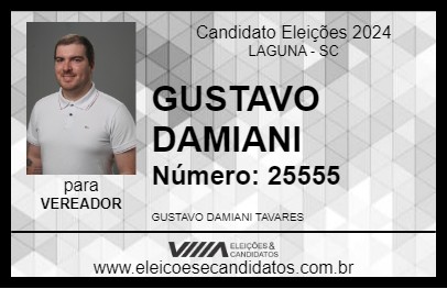 Candidato GUSTAVO DAMIANI 2024 - LAGUNA - Eleições