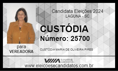 Candidato CUSTÓDIA 2024 - LAGUNA - Eleições